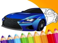 image draw Car - Japanese Luxury Cars Coloring Book