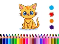 image Cute Cat Coloring Book