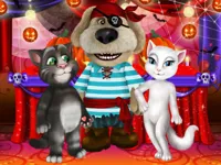 image Talking Tom And Angela Halloween Party