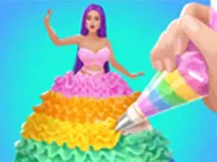 image Icing On Doll Cake - Creative Bakery