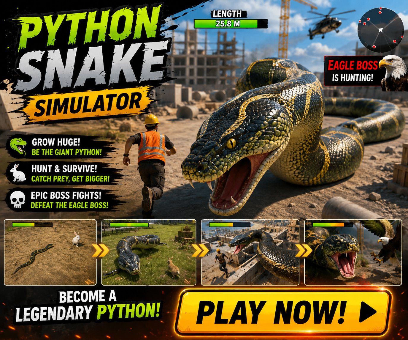Play Python Snake Simulator